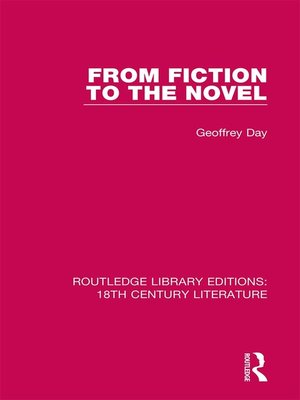 cover image of From Fiction to the Novel